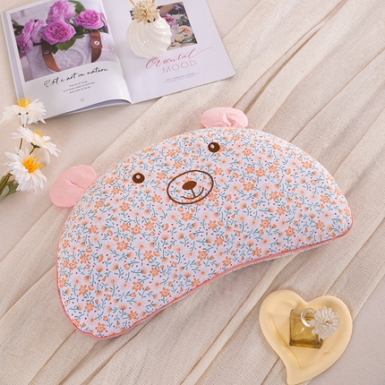 枕之坊 2025新款可爱熊荞麦枕头枕芯 粉色小熊30*55一只