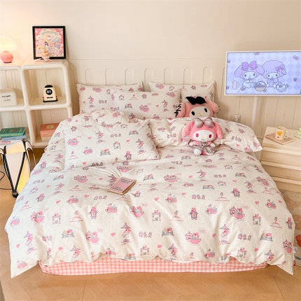 91家纺网 家纺一手货源 找家纺 （总）呗旺鹿 2024新款三丽鸥系列全棉四件套