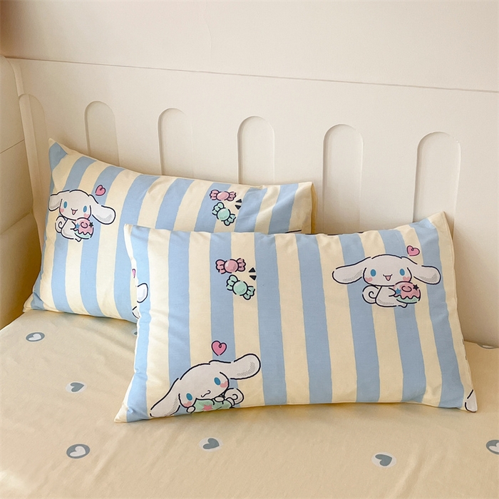 91家纺网 家纺一手货源 找家纺 呗旺鹿 2024新款三丽鸥系列全棉四件套 甜品玉桂狗