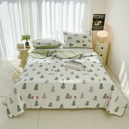 91家纺网 家纺一手货源 找家纺 （总）茉夕家纺 2024新款纯棉斜纹13372双面纯棉床盖