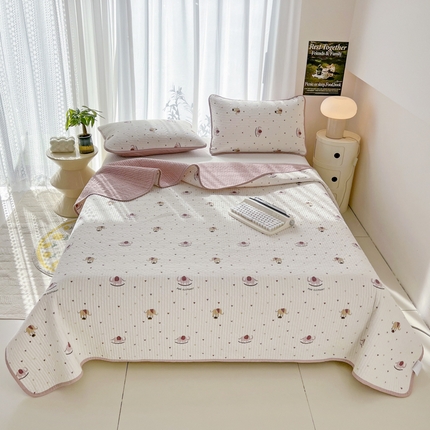 91家纺网 家纺一手货源 找家纺 （总）茉夕家纺 2024新款纯棉斜纹13372双面纯棉床盖