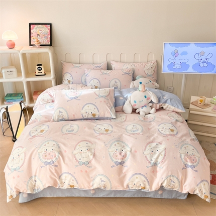 91家纺网 家纺一手货源 找家纺 （总）呗旺鹿 2024新款三丽鸥系列全棉四件套