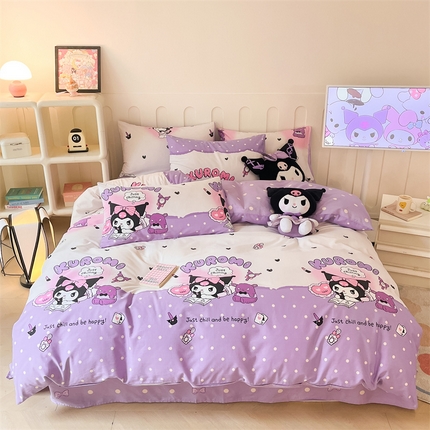 91家纺网 家纺一手货源 找家纺 （总）呗旺鹿 2024新款三丽鸥系列全棉四件套