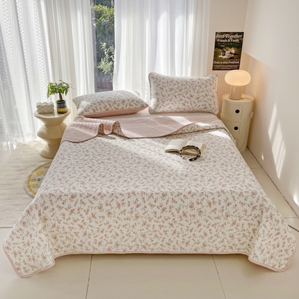 91家纺网 家纺一手货源 找家纺 （总）茉夕家纺 2024新款纯棉斜纹13372双面纯棉床盖