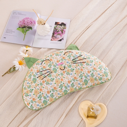 91家纺网 家纺一手货源 找家纺 （总）枕之坊 2025新款微笑猫咪荞麦枕头枕芯