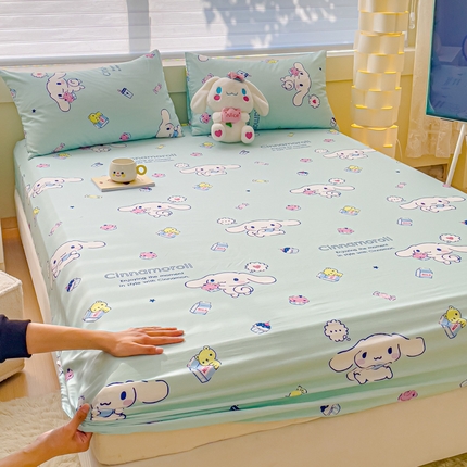 金丝鸟家纺 2024新款全棉三丽鸥系列床笠 甜品狗