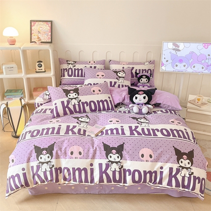 呗旺鹿 2024新款三丽鸥系列全棉四件套 库洛米之星