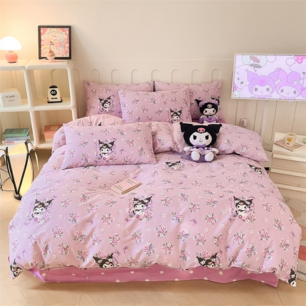 91家纺网 家纺一手货源 找家纺 （总）呗旺鹿 2024新款三丽鸥系列全棉四件套