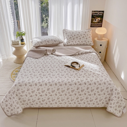 91家纺网 家纺一手货源 找家纺 （总）茉夕家纺 2024新款纯棉斜纹13372双面纯棉床盖