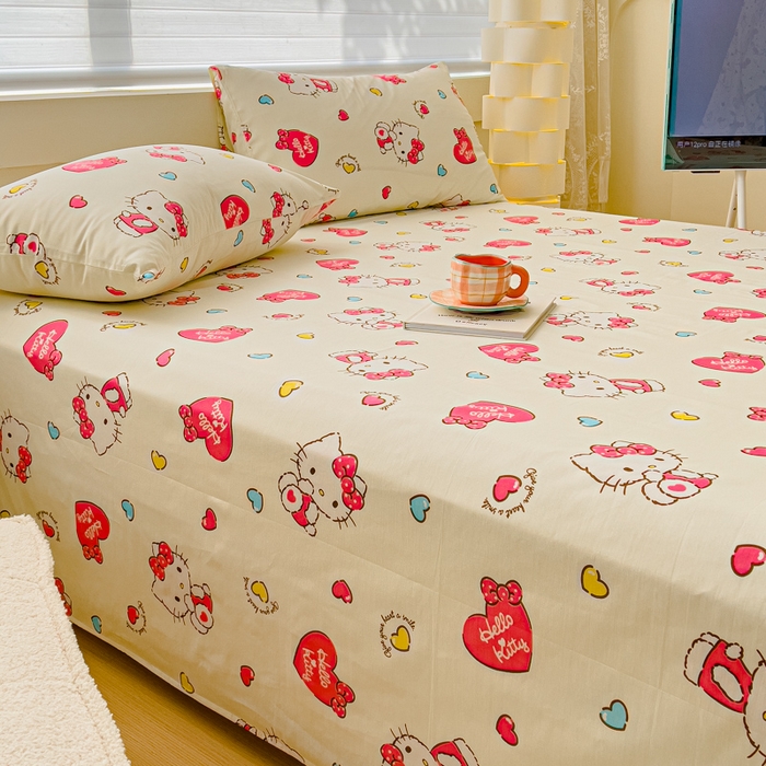 91家纺网 家纺一手货源 找家纺 （总）金丝鸟家纺 2024新款全棉三丽鸥系列床单