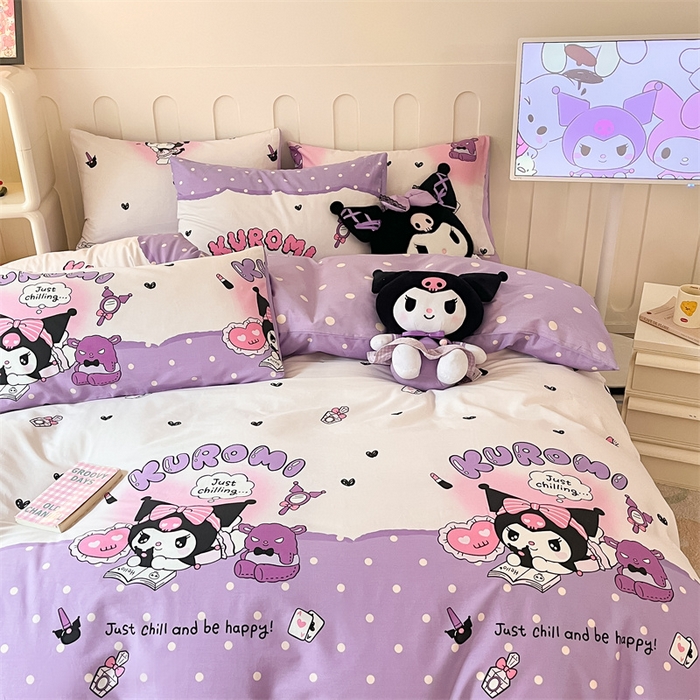 91家纺网 家纺一手货源 找家纺 （总）呗旺鹿 2024新款三丽鸥系列全棉四件套