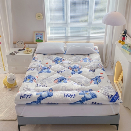 91家纺网 家纺一手货源 找家纺 缦卡琳家纺 2024新款活性生态棉大豆床垫 国际宝贝