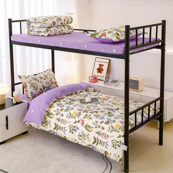 91家纺网 家纺一手货源 找家纺 佑泽 2025新款高克重植物羊绒上下铺三件套 绝代芳华