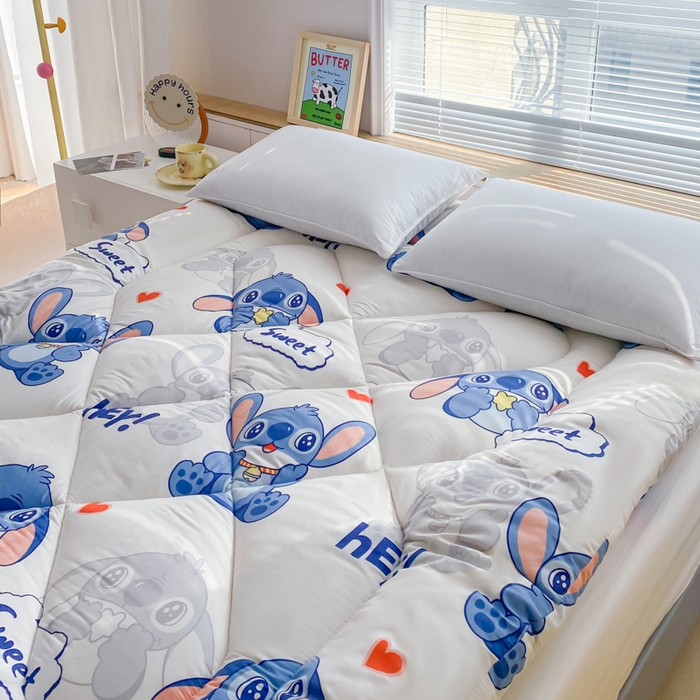 91家纺网 家纺一手货源 找家纺 缦卡琳家纺 2024新款活性生态棉大豆床垫 国际宝贝