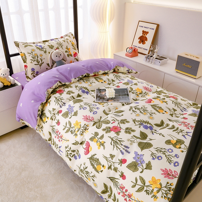 91家纺网 家纺一手货源 找家纺 佑泽 2025新款高克重植物羊绒上下铺三件套 绝代芳华