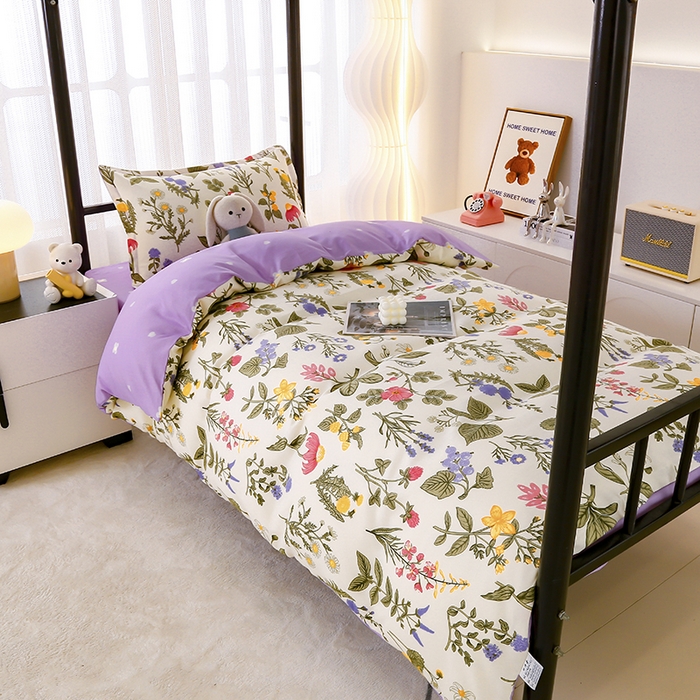 91家纺网 家纺一手货源 找家纺 佑泽 2025新款高克重植物羊绒上下铺三件套 绝代芳华