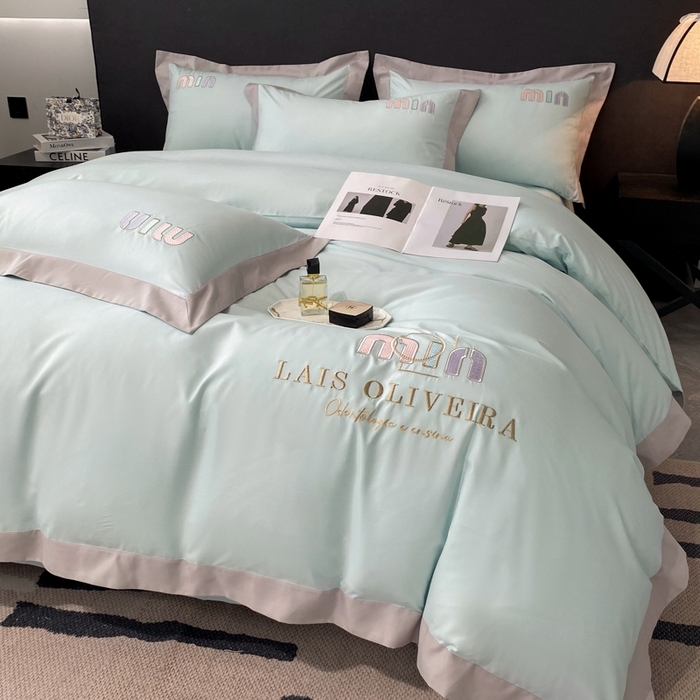 91家纺网 家纺一手货源 找家纺 遇见家居生活馆 2024新款亲肤磨毛刺绣四件套-克洛伊 克洛伊-繁星蓝