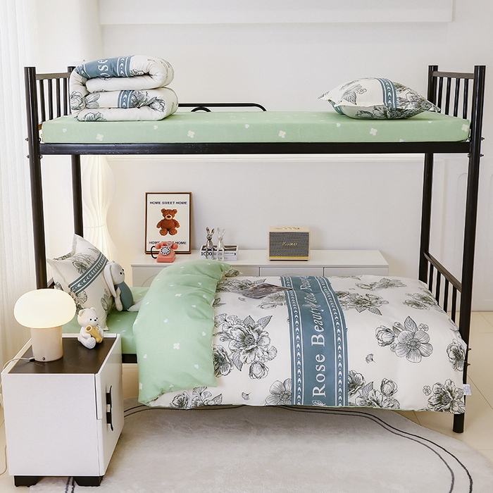 91家纺网 家纺一手货源 找家纺 佑泽 2025新款高克重植物羊绒上下铺三件套 复花语梦