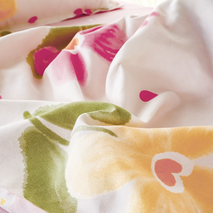 91家纺网 家纺一手货源 找家纺 佑泽 2025新款高克重植物羊绒上下铺三件套 花曼朵朵