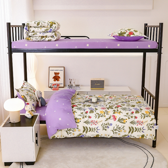 91家纺网 家纺一手货源 找家纺 佑泽 2025新款高克重植物羊绒上下铺三件套 绝代芳华