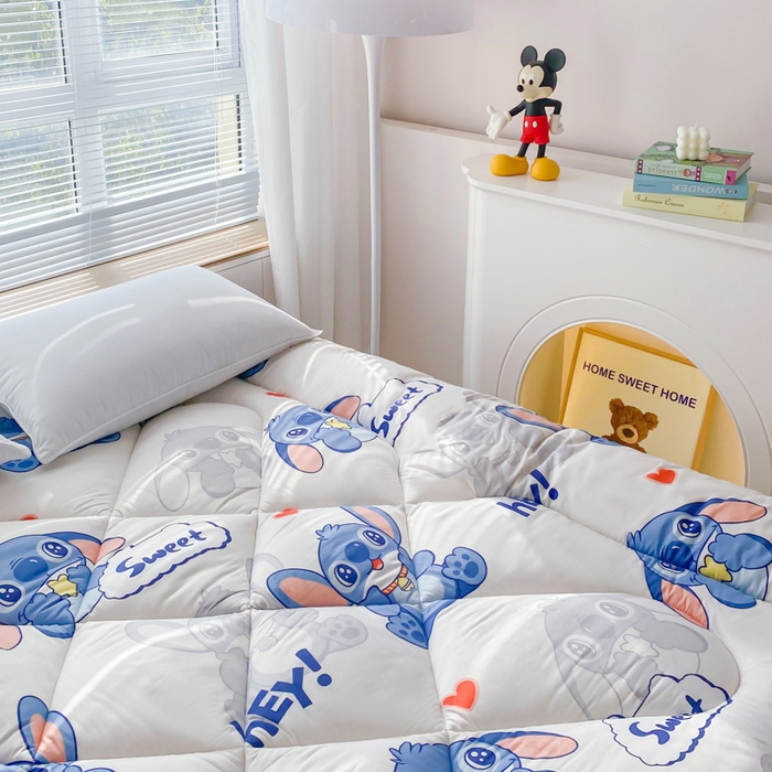 91家纺网 家纺一手货源 找家纺 缦卡琳家纺 2024新款活性生态棉大豆床垫 国际宝贝