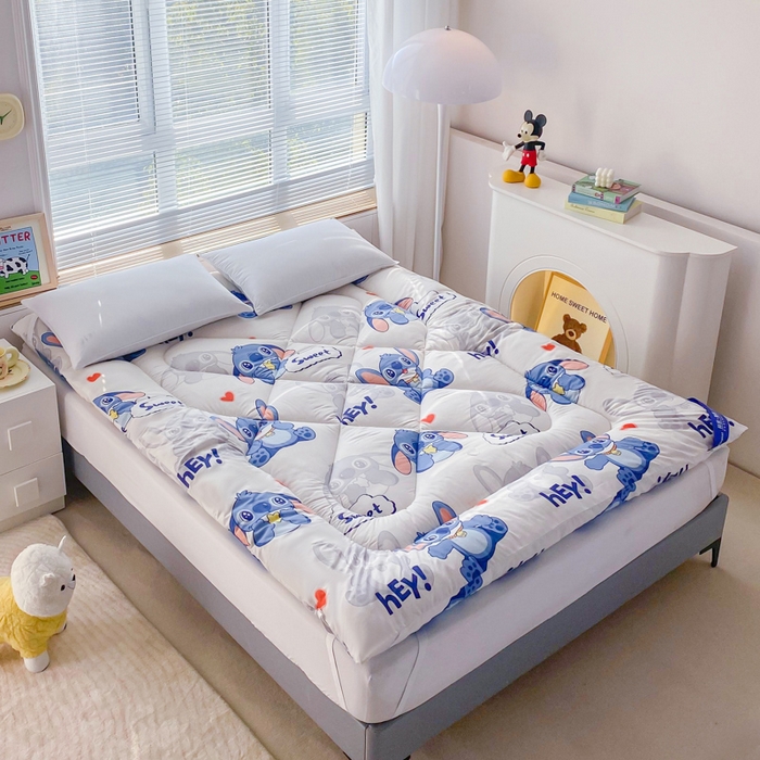 91家纺网 家纺一手货源 找家纺 缦卡琳家纺 2024新款活性生态棉大豆床垫 国际宝贝