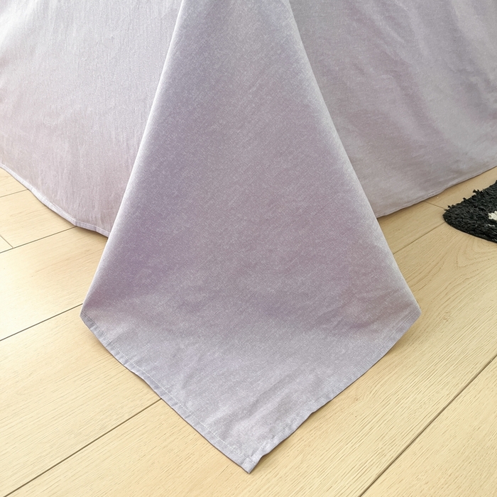 91家纺网 家纺一手货源 找家纺 呗旺鹿 2024新款田园小碎花ins风小红书全棉印花小清新四件套 紫园