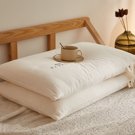 91家纺网 家纺一手货源 找家纺 a类全棉华夫格新疆棉花枕 可拆洗全棉花填充低枕枕芯护颈椎助睡眠儿童枕头