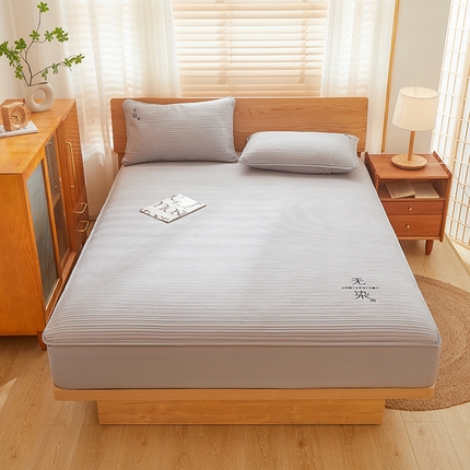 91家纺网 家纺一手货源 找家纺 （总）居眠 2024新款无染原棉大豆夹棉床笠