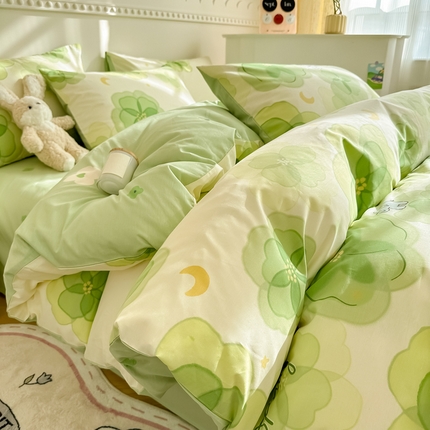 91家纺网 家纺一手货源 找家纺 （总）简宜家居 2025新款40支13070全棉斜纹繁花系列四件套