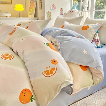 91家纺网 家纺一手货源 找家纺 （总）典雅家纺 爆款新花色印花植物羊绒四件套磨毛四件套学生季