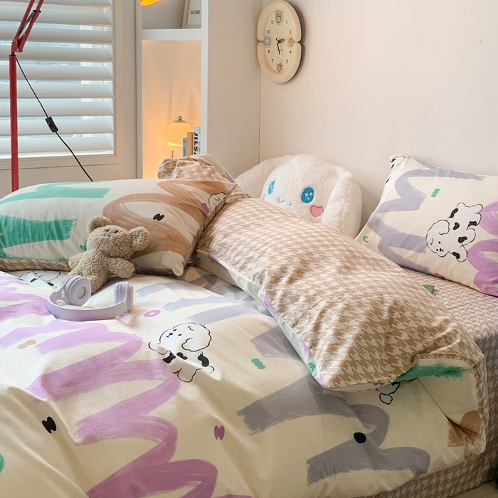 91家纺网 家纺一手货源 找家纺 （总）昔可家纺 2023新款12月卡通全棉四件套