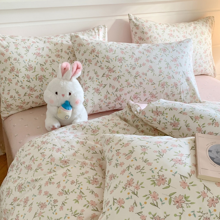 91家纺网 家纺一手货源 找家纺 澳萝拉 2024新款全棉40支13070碎花系列四件套 曼妙