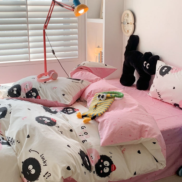 91家纺网 家纺一手货源 找家纺 （总）昔可家纺 2024新款潮趣卡通系列全棉四件套