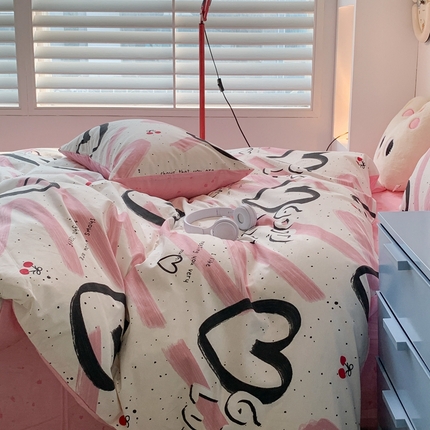 91家纺网 家纺一手货源 找家纺 （总）昔可家纺 2024新款简约风全棉四件套