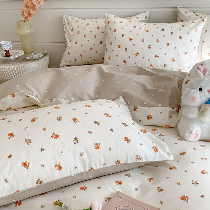 91家纺网 家纺一手货源 找家纺 澳萝拉 2024新款全棉40支13070碎花系列四件套 阿诺