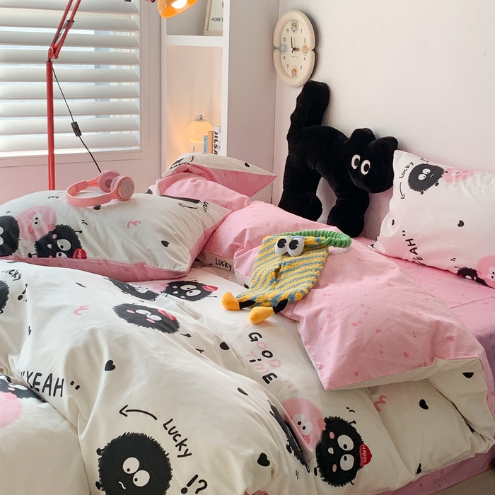 91家纺网 家纺一手货源 找家纺 （总）昔可家纺 2024新款潮趣卡通系列全棉四件套