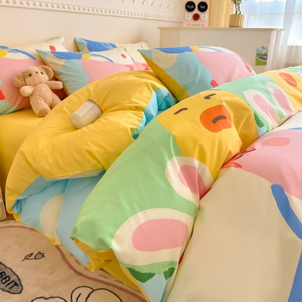 91家纺网 家纺一手货源 找家纺 （总）简宜家居 2025新款40支13070全棉斜纹卡通系列四件套（系列二）