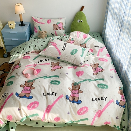 91家纺网 家纺一手货源 找家纺 （总）昔可家纺 2023新款12月卡通全棉四件套