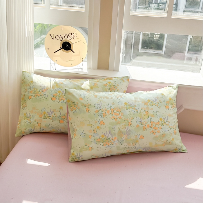 91家纺网 家纺一手货源 找家纺 简宜家居 2025新款40支13070全棉斜纹繁花系列四件套 浪漫之约