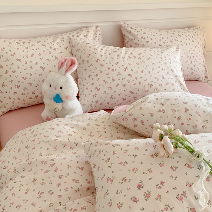 91家纺网 家纺一手货源 找家纺 澳萝拉 2024新款全棉40支13070碎花系列四件套 小美好