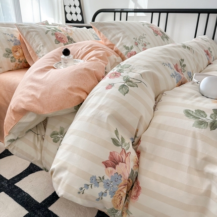 91家纺网 家纺一手货源 找家纺 （总）简宜家居 2025新款40支13070全棉斜纹繁花系列四件套