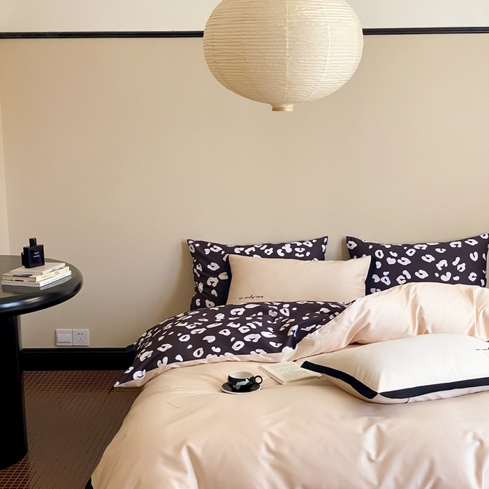 91家纺网 家纺一手货源 找家纺 （总）赫帛 2024新款50s缎纹数码印花长绒棉刺绣四件套-龙须面（风格二）