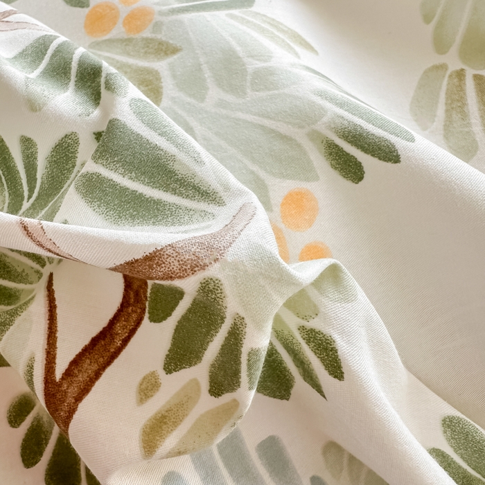 91家纺网 家纺一手货源 找家纺 简宜家居 2025新款40支13070全棉斜纹繁花系列四件套 夏美