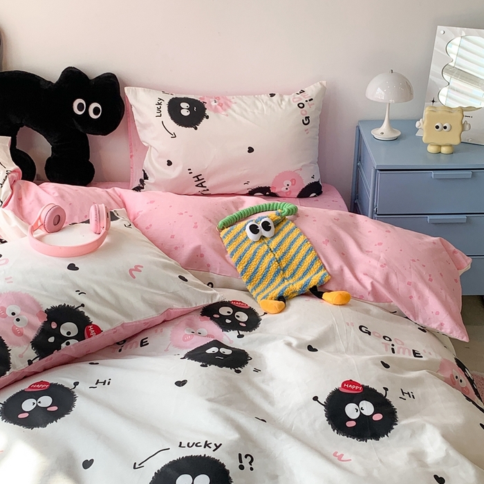 91家纺网 家纺一手货源 找家纺 （总）昔可家纺 2024新款潮趣卡通系列全棉四件套