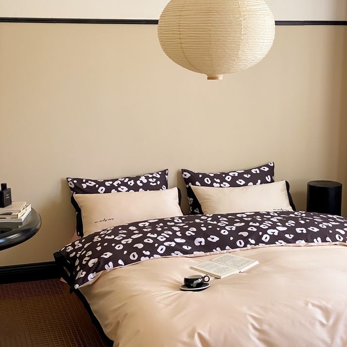 91家纺网 家纺一手货源 找家纺 （总）赫帛 2024新款50s缎纹数码印花长绒棉刺绣四件套-龙须面（风格二）