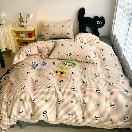 91家纺网 家纺一手货源 找家纺 （总）昔可家纺 2024新款全棉萌趣卡通印花系列四件套