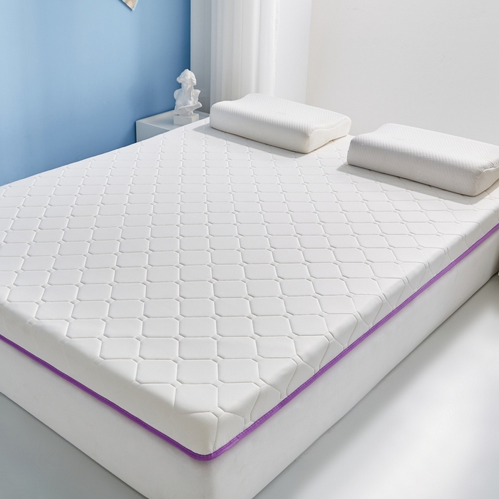 91家纺网 家纺一手货源 找家纺 祁恋婷家居 2024新款牛奶丝大豆乳胶床垫【床垫遮盖物】 元气白