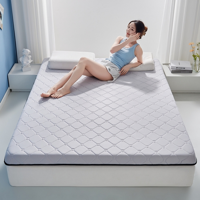 91家纺网 家纺一手货源 找家纺 祁恋婷家居 2024新款牛奶丝大豆乳胶床垫【床垫遮盖物】 元气灰