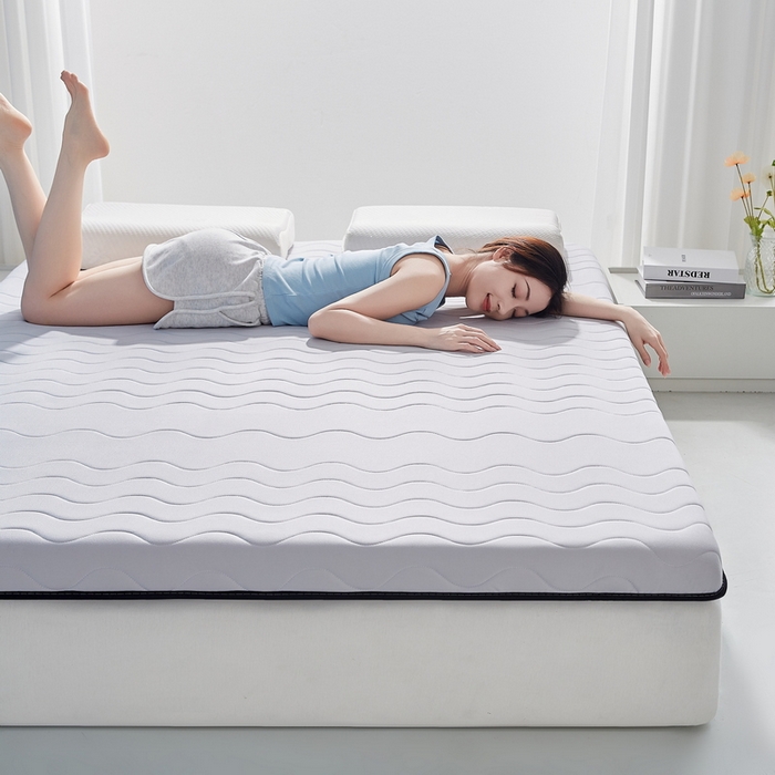 91家纺网 家纺一手货源 找家纺 祁恋婷家居 2024新款牛奶丝大豆乳胶床垫【床垫遮盖物】 太空灰